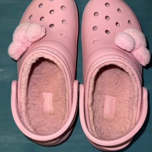 CROCS - Piglet Pink Lined Mickey Crocs - Picture 4 of 8